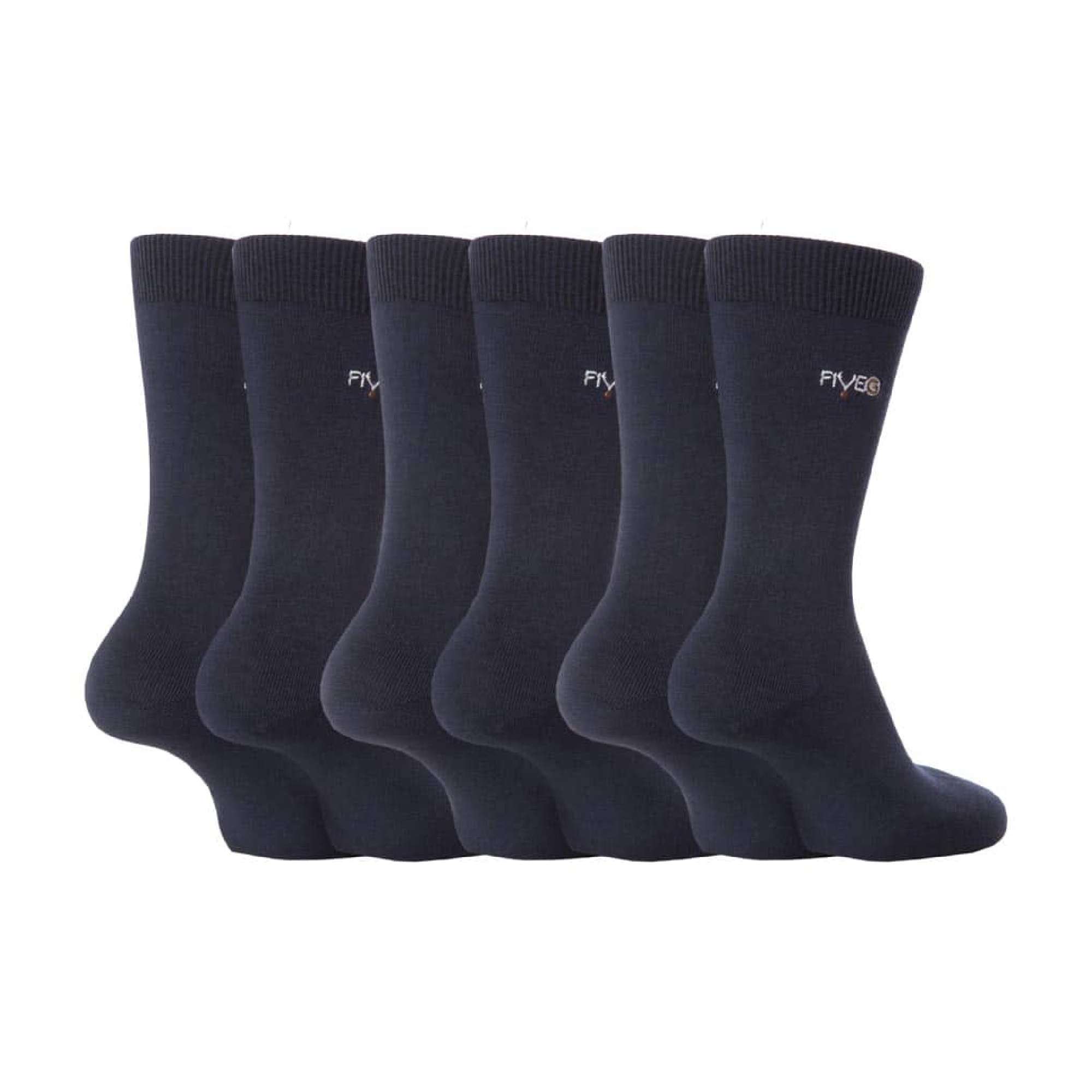 6 Pack Mens Plain Coloured Socks Made with Fairtrade Cotton - Sock Snob