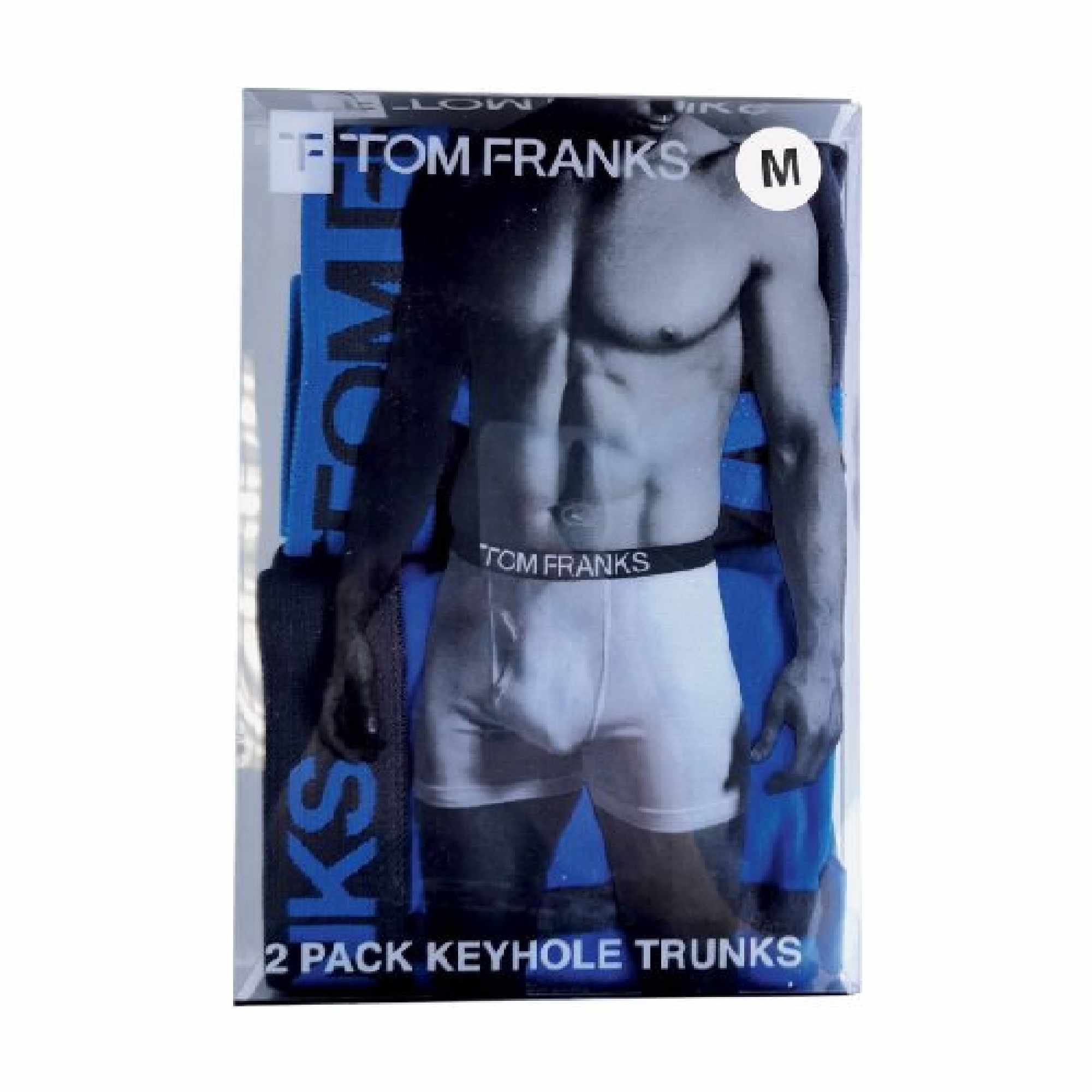 Mens 2 Pack Keyhole Boxer Short Trunks in Gift Box