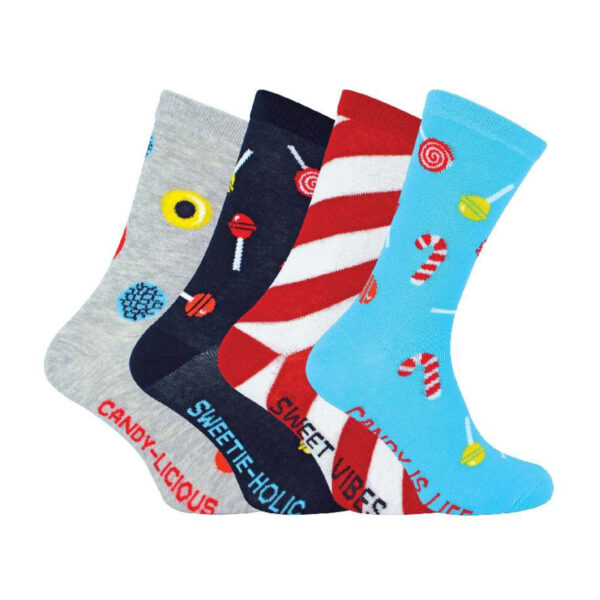 Sock Snob 3 Pairs Mens Ladies Colourful Novelty Stripe Cotton Rich