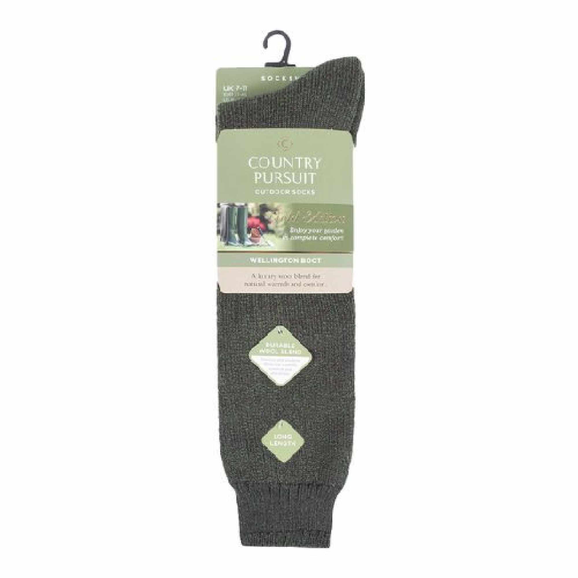 Country Pursuit Wellington Boot Socks Mens | Thick Welly Boot Socks