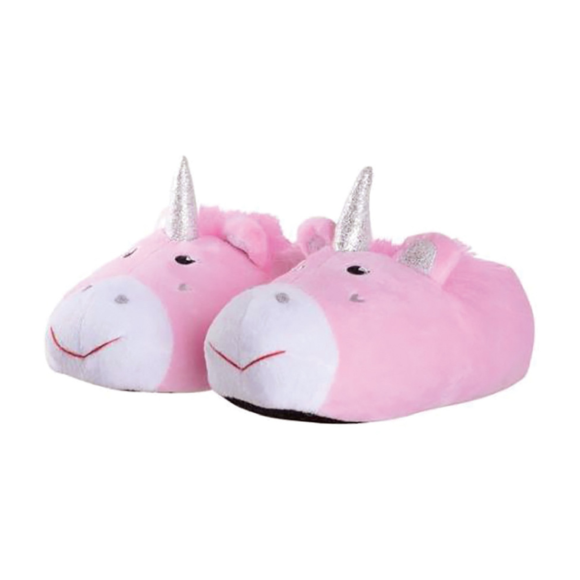 Childrens Novelty Pink Unicorn Plush Slippers (4 Sizes) 3D Design for ...