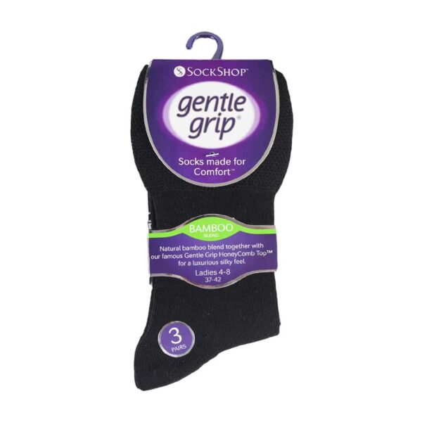 Gentle Grip Sock Shop 6 Pairs Mens Loose Soft Top Non Elastic Bamboo Socks  (6-11 UK, SOMRM01) : : Fashion