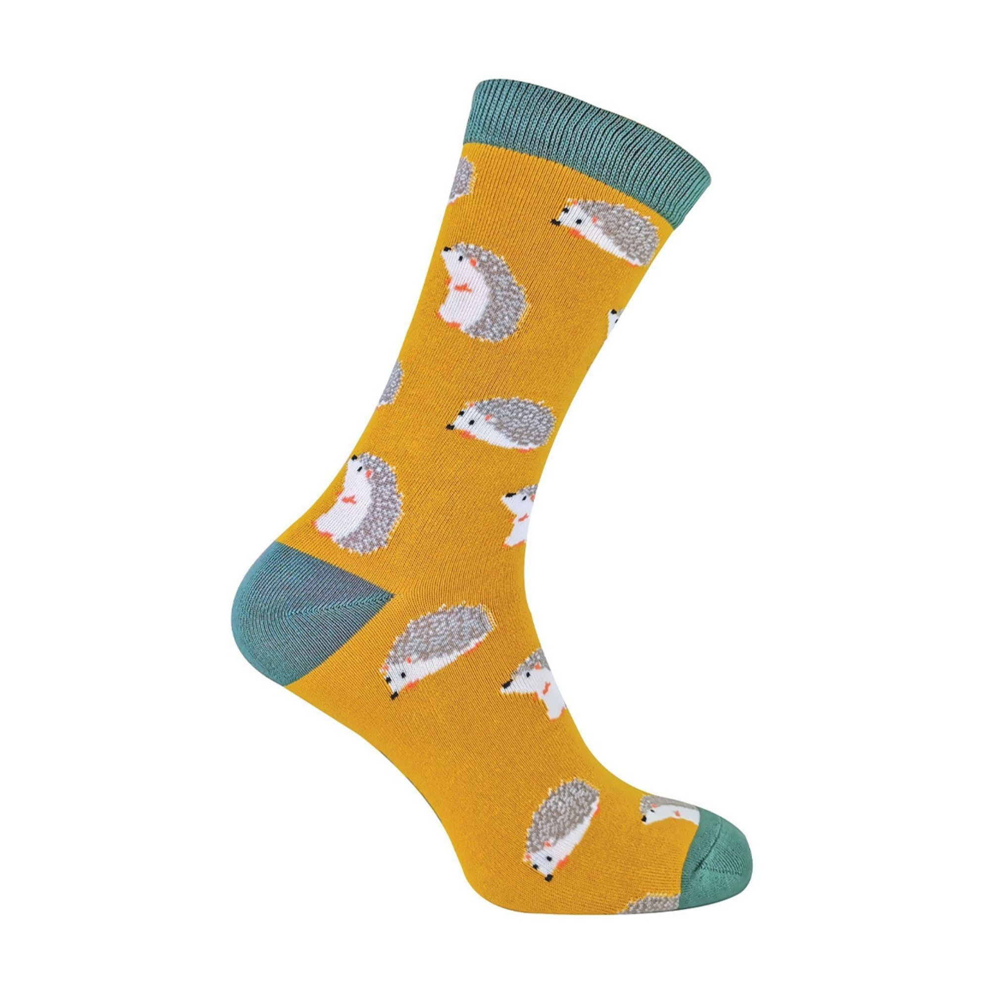 Mens Hedgehog Socks by Mr Heron | Bamboo Socks at Sock Snob UK