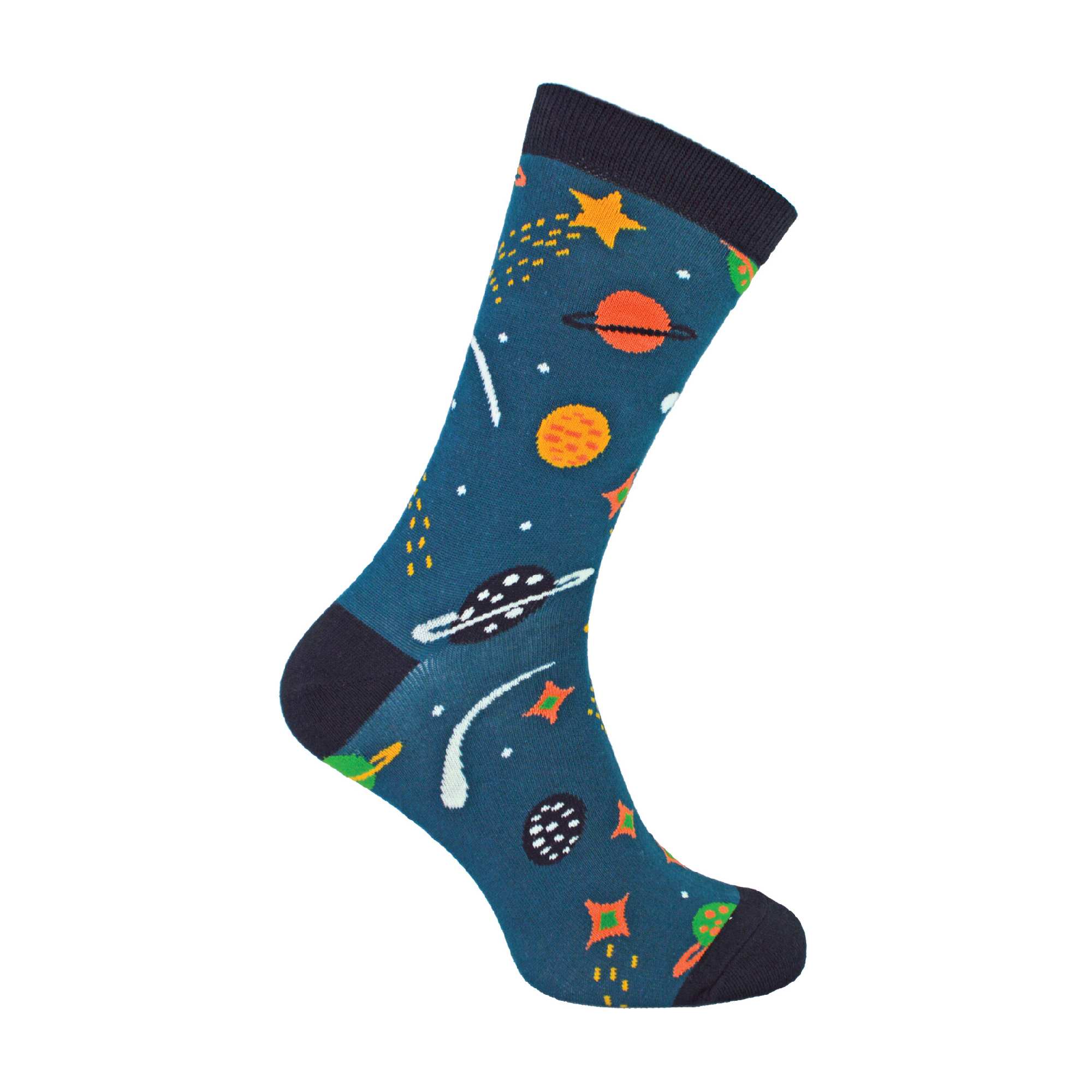 Mens Space Themed Socks | Novelty Crew Solar System Socks | Planet ...