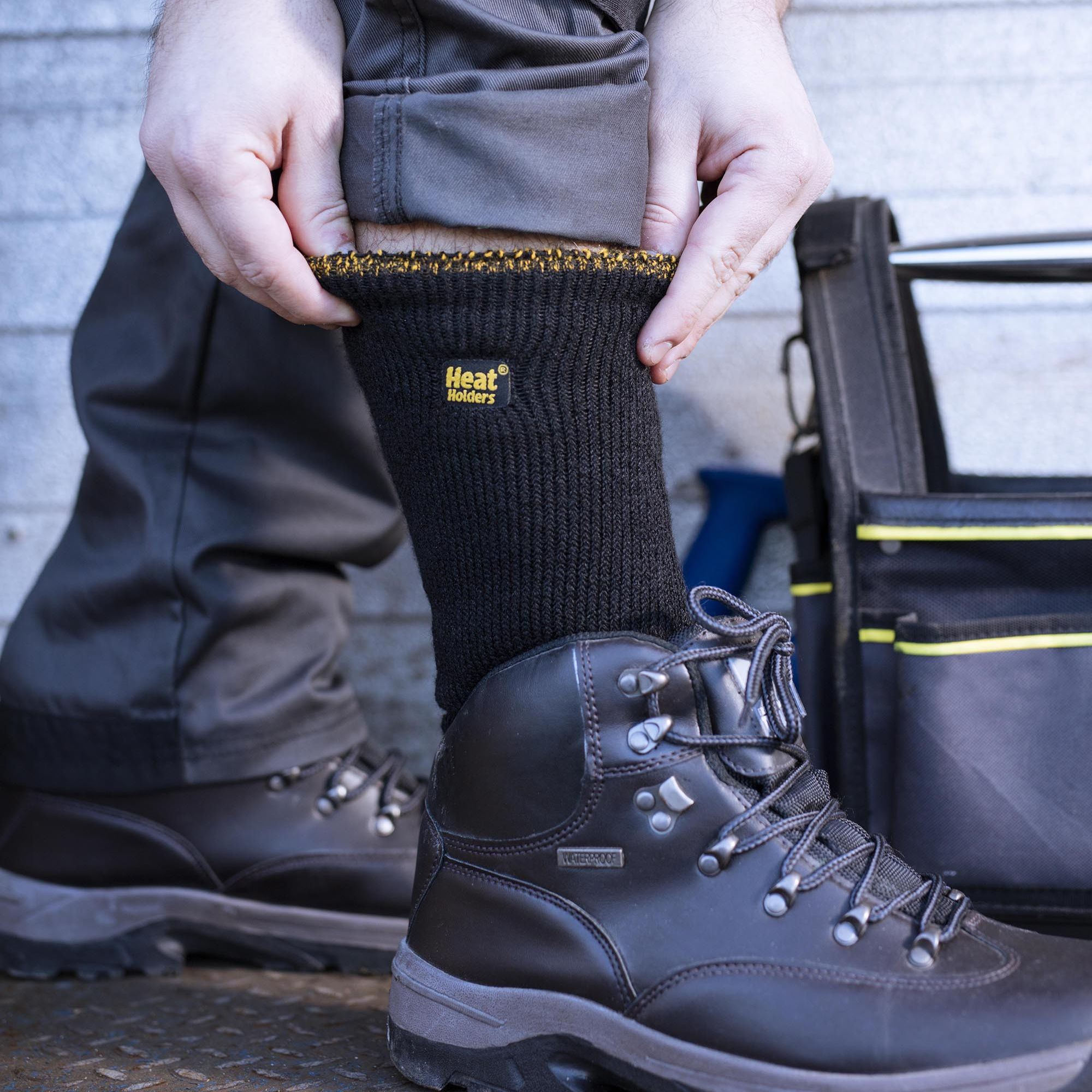 Heat Holders - Men's workforce Reinforced Heel and Toe Work Boot Socks