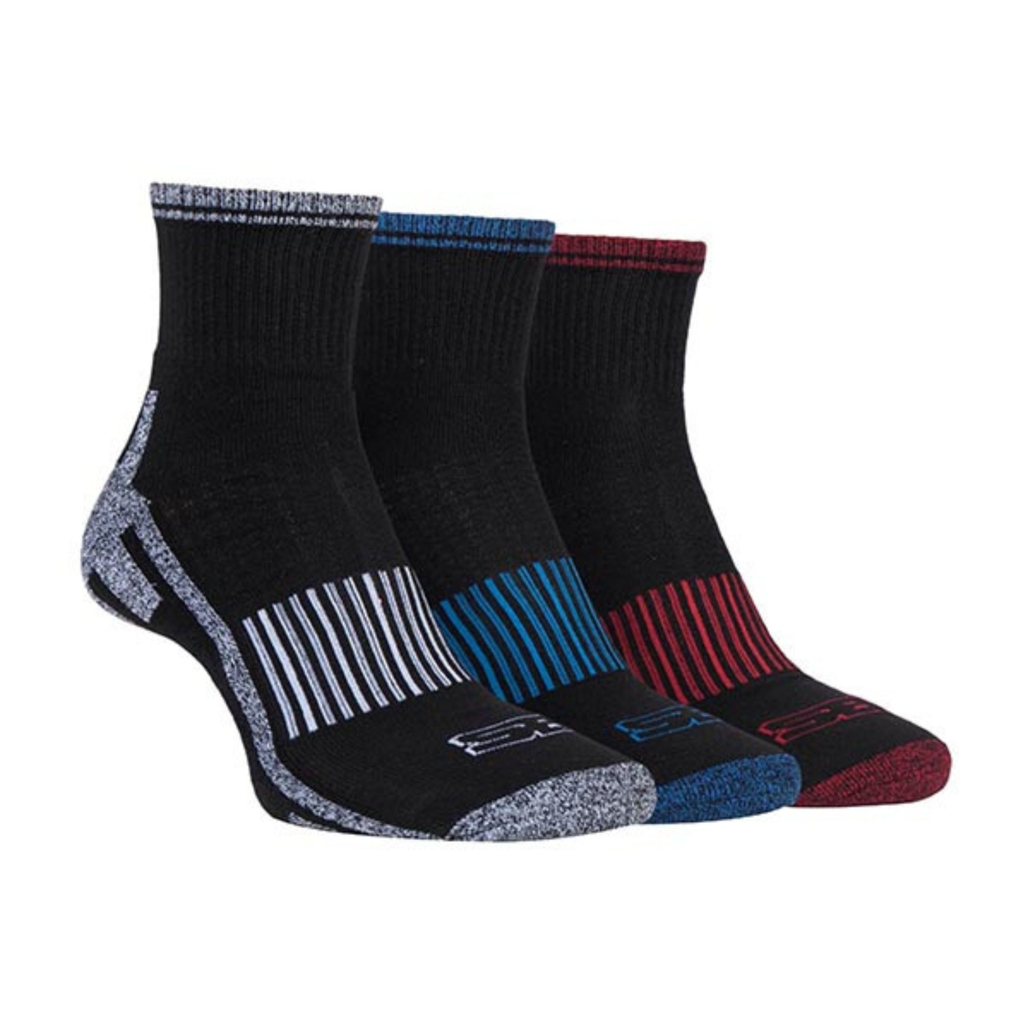 3 Pairs Low Cut Mens Sport Ankle Socks by Storm Bloc