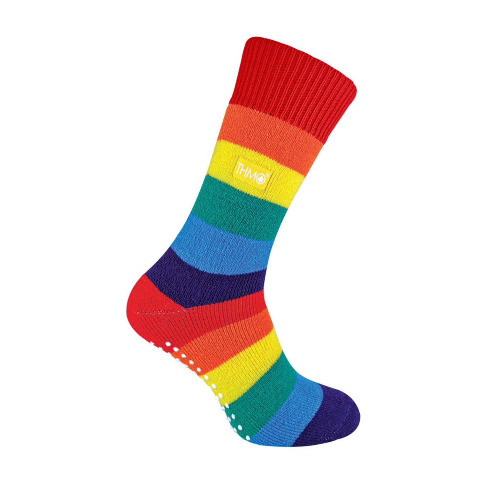 Colourful Striped Rainbow Thermal Socks for Warmth by THMO