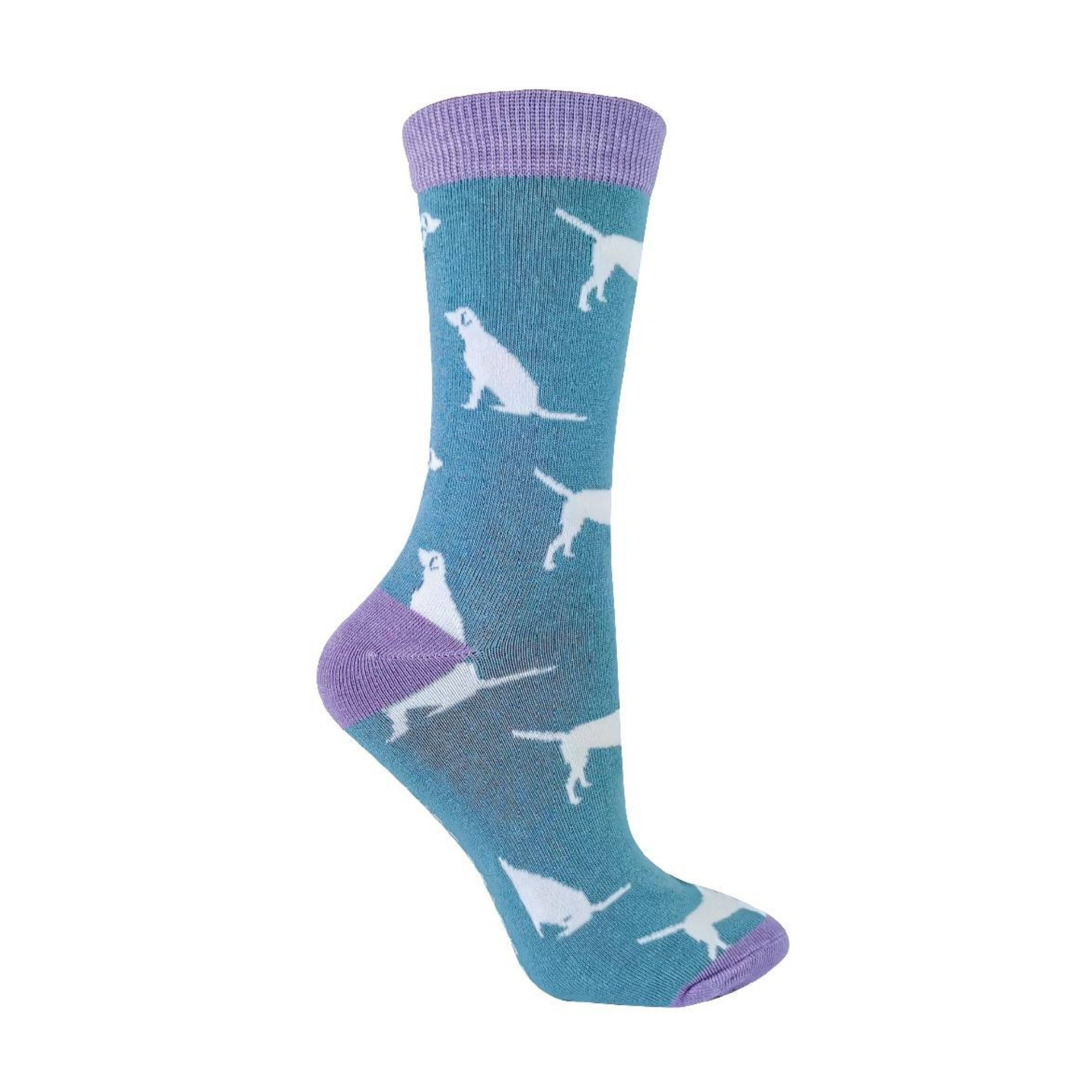 Ladies Labrador Socks by Miss Sparrow | Bamboo Dog Socks Online