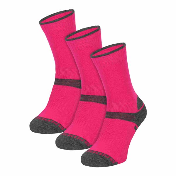 Kids Merino Wool Hiking Socks, 3 Pack Lightweight Wool Summer Socks