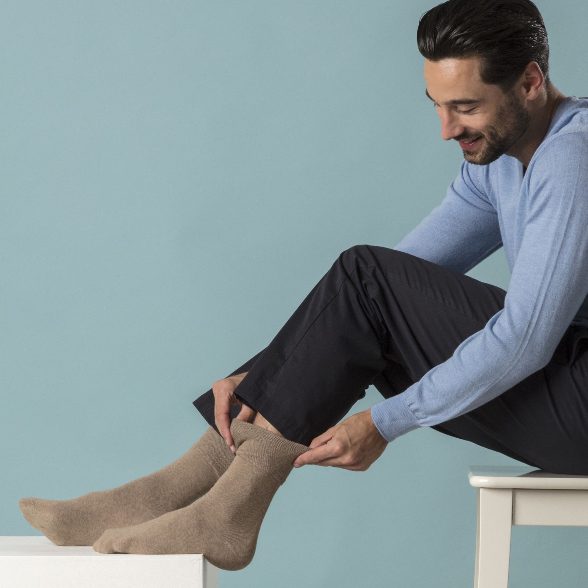 Gentle Grip Mens Non Elastic Top Dress Socks | 6 Pair Pack