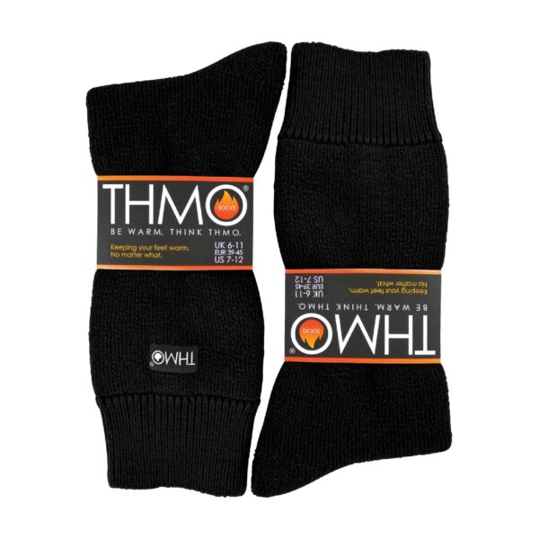 Mens Thick Winter Thermal Socks with Seamless Toe (Multipack