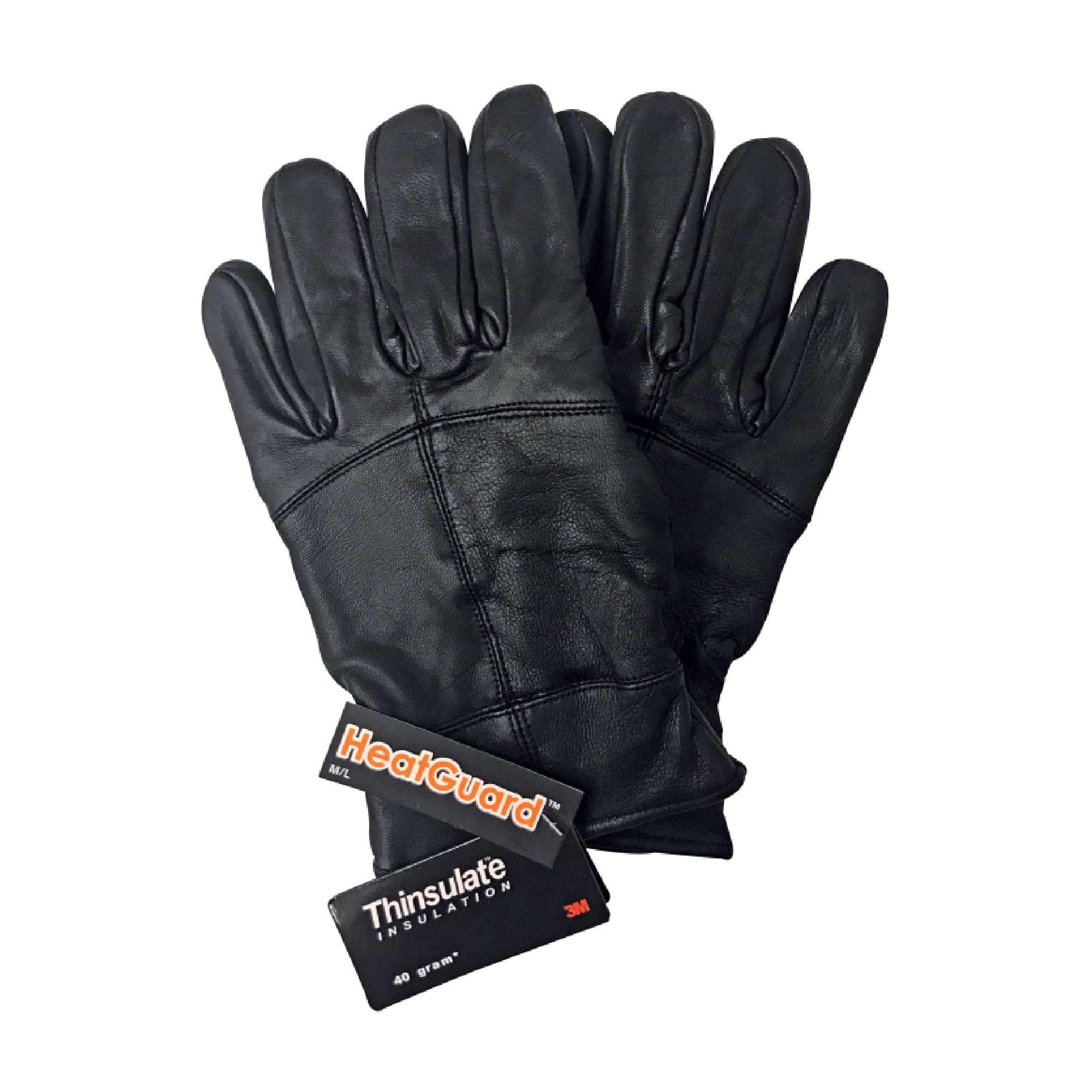 Mens 3m Thinsulate Thermal Insulated Fleece Lined Leather Gloves 