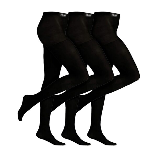 THMO 3 Pair Multipack Ladies Thermal Tights Black Winter Fleece Lined Tights  for Women (S, Black) : : Fashion